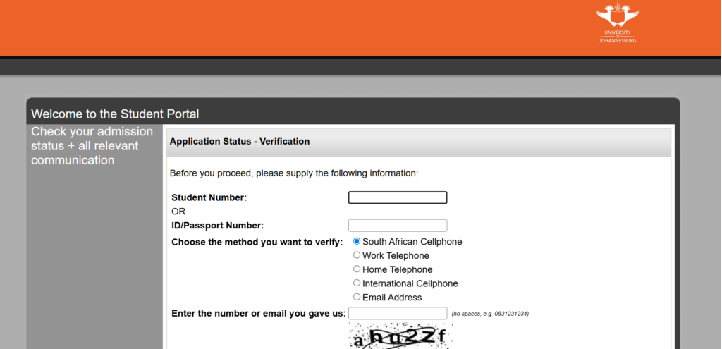 Screenshot 2025 12 23 004932 How to Check UJ Application Status 2025 / 2026 Online