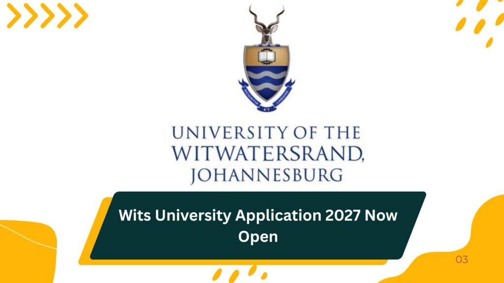 Wits University Application 2027 